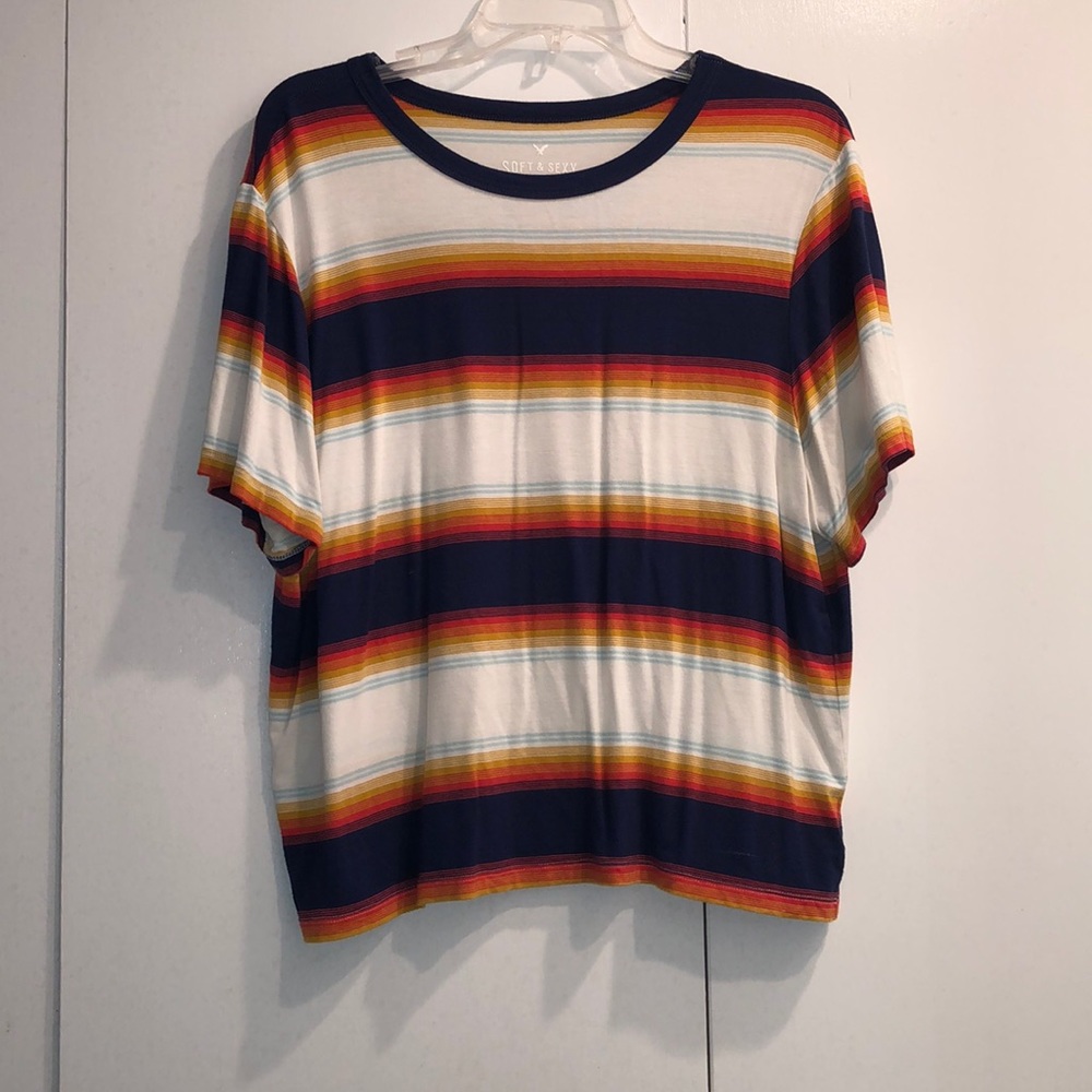 American Eagle Striped T-Shirt